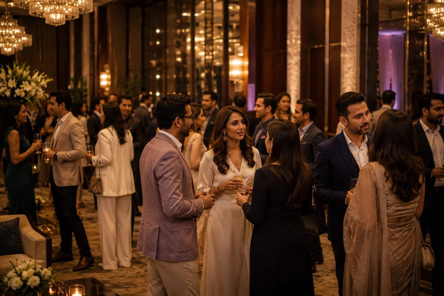 Guest mixer and conversation